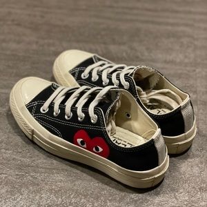 CDG Play c Chuck 70 Low Black White